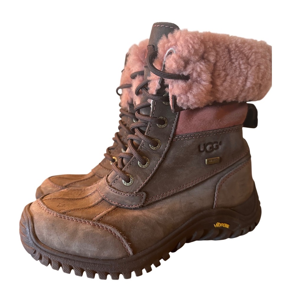 Uggs Adirondack boots, women's 6.5 - pink and brown